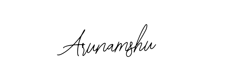 Use a signature maker to create a handwritten signature online. With this signature software, you can design (Bearetta-2O07w) your own signature for name Arunamshu. Arunamshu signature style 12 images and pictures png