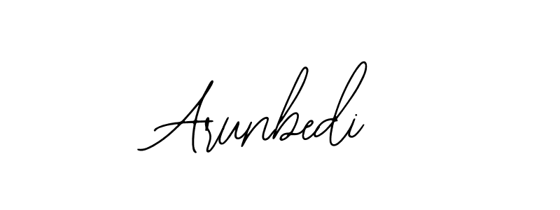 You should practise on your own different ways (Bearetta-2O07w) to write your name (Arunbedi) in signature. don't let someone else do it for you. Arunbedi signature style 12 images and pictures png