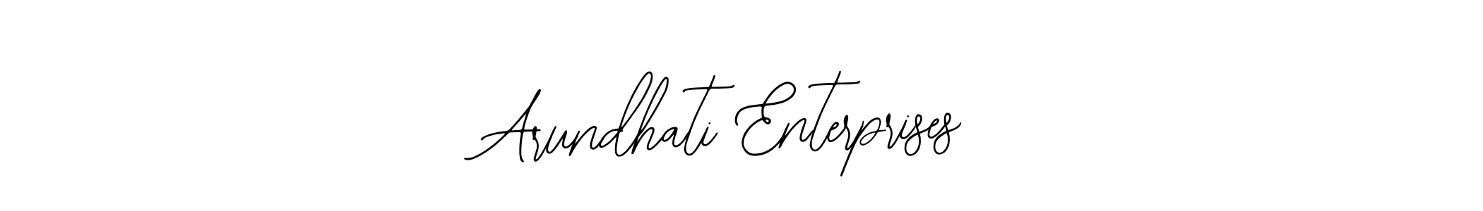 You should practise on your own different ways (Bearetta-2O07w) to write your name (Arundhati Enterprises) in signature. don't let someone else do it for you. Arundhati Enterprises signature style 12 images and pictures png