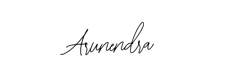 How to make Arunendra signature? Bearetta-2O07w is a professional autograph style. Create handwritten signature for Arunendra name. Arunendra signature style 12 images and pictures png
