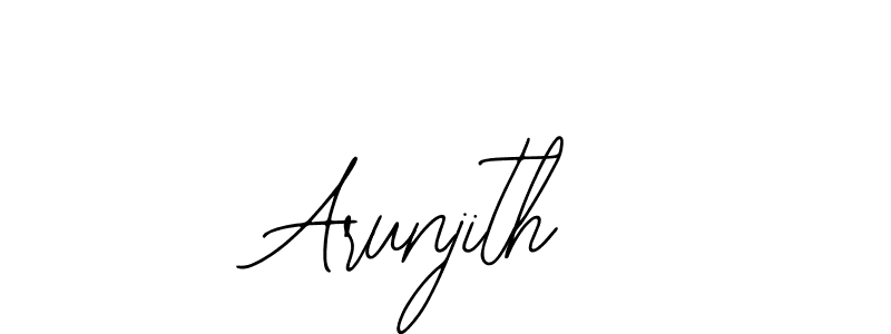 Use a signature maker to create a handwritten signature online. With this signature software, you can design (Bearetta-2O07w) your own signature for name Arunjith. Arunjith signature style 12 images and pictures png