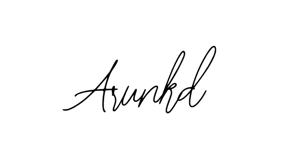 Design your own signature with our free online signature maker. With this signature software, you can create a handwritten (Bearetta-2O07w) signature for name Arunkd. Arunkd signature style 12 images and pictures png