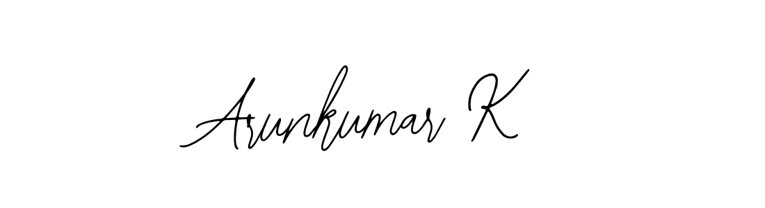 if you are searching for the best signature style for your name Arunkumar K. so please give up your signature search. here we have designed multiple signature styles  using Bearetta-2O07w. Arunkumar K signature style 12 images and pictures png