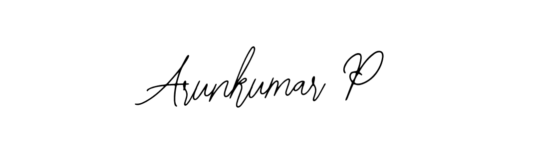 Make a beautiful signature design for name Arunkumar P. With this signature (Bearetta-2O07w) style, you can create a handwritten signature for free. Arunkumar P signature style 12 images and pictures png