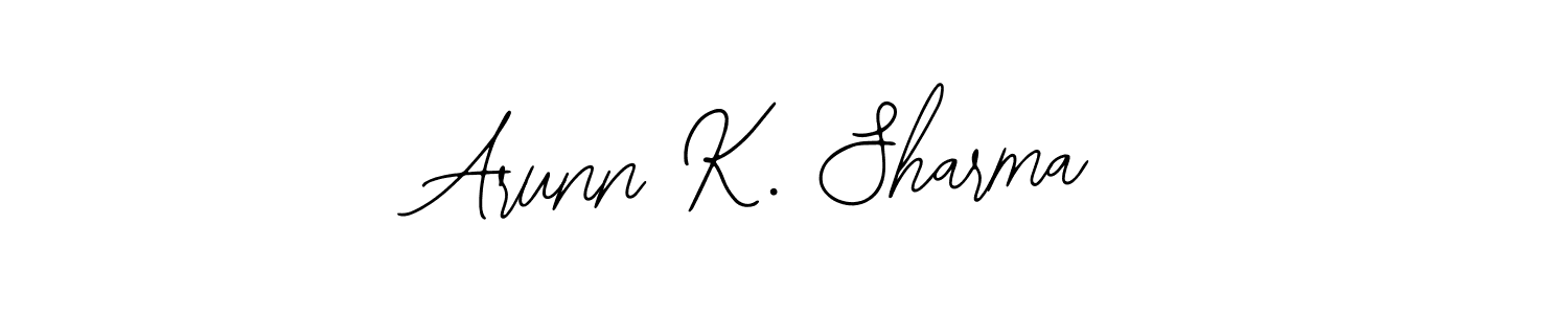 Use a signature maker to create a handwritten signature online. With this signature software, you can design (Bearetta-2O07w) your own signature for name Arunn K. Sharma. Arunn K. Sharma signature style 12 images and pictures png
