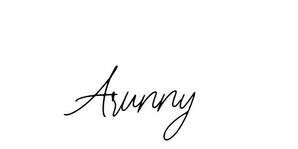 Use a signature maker to create a handwritten signature online. With this signature software, you can design (Bearetta-2O07w) your own signature for name Arunny. Arunny signature style 12 images and pictures png