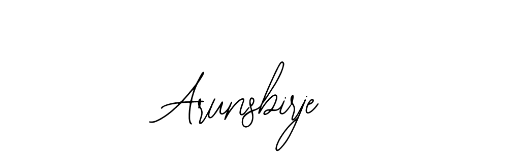 Also we have Arunsbirje name is the best signature style. Create professional handwritten signature collection using Bearetta-2O07w autograph style. Arunsbirje signature style 12 images and pictures png