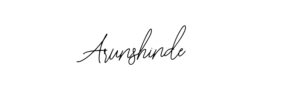 You should practise on your own different ways (Bearetta-2O07w) to write your name (Arunshinde) in signature. don't let someone else do it for you. Arunshinde signature style 12 images and pictures png