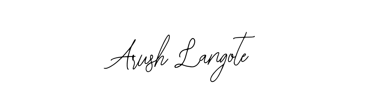 This is the best signature style for the Arush Langote name. Also you like these signature font (Bearetta-2O07w). Mix name signature. Arush Langote signature style 12 images and pictures png