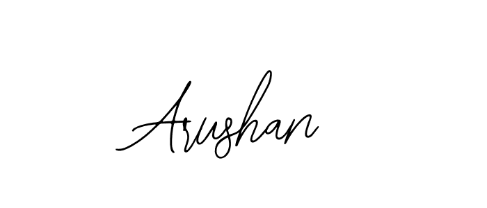 You should practise on your own different ways (Bearetta-2O07w) to write your name (Arushan) in signature. don't let someone else do it for you. Arushan signature style 12 images and pictures png