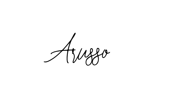 How to make Arusso name signature. Use Bearetta-2O07w style for creating short signs online. This is the latest handwritten sign. Arusso signature style 12 images and pictures png