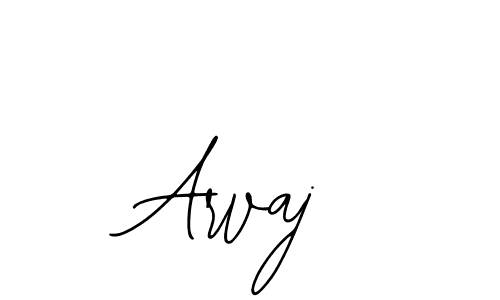 How to make Arvaj name signature. Use Bearetta-2O07w style for creating short signs online. This is the latest handwritten sign. Arvaj signature style 12 images and pictures png