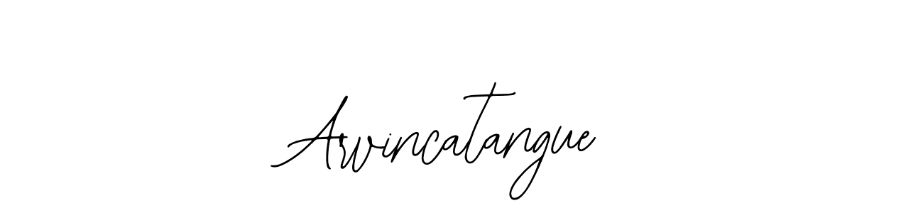 How to make Arvincatangue name signature. Use Bearetta-2O07w style for creating short signs online. This is the latest handwritten sign. Arvincatangue signature style 12 images and pictures png