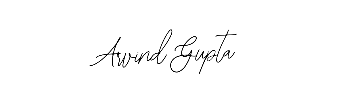 How to make Arvind Gupta name signature. Use Bearetta-2O07w style for creating short signs online. This is the latest handwritten sign. Arvind Gupta signature style 12 images and pictures png