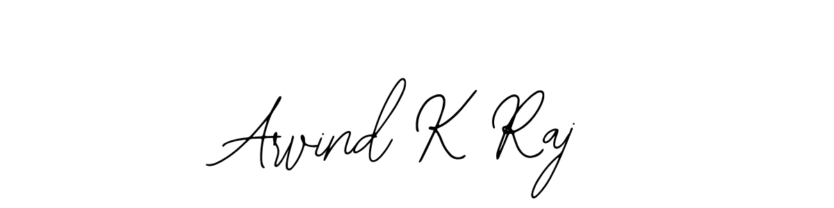 The best way (Bearetta-2O07w) to make a short signature is to pick only two or three words in your name. The name Arvind K Raj include a total of six letters. For converting this name. Arvind K Raj signature style 12 images and pictures png