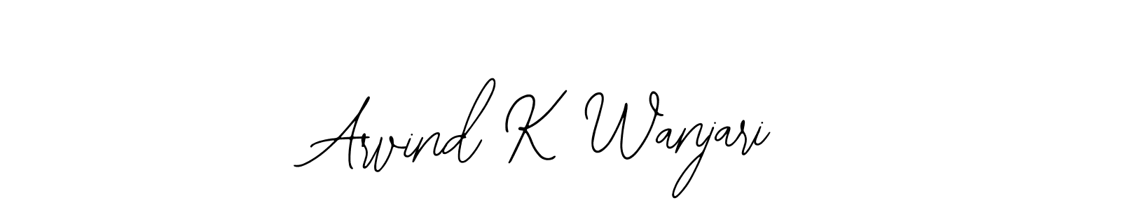 if you are searching for the best signature style for your name Arvind K Wanjari. so please give up your signature search. here we have designed multiple signature styles  using Bearetta-2O07w. Arvind K Wanjari signature style 12 images and pictures png