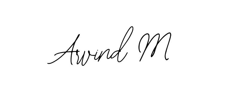 Arvind M stylish signature style. Best Handwritten Sign (Bearetta-2O07w) for my name. Handwritten Signature Collection Ideas for my name Arvind M. Arvind M signature style 12 images and pictures png