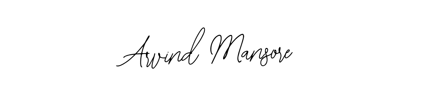 It looks lik you need a new signature style for name Arvind Mansore. Design unique handwritten (Bearetta-2O07w) signature with our free signature maker in just a few clicks. Arvind Mansore signature style 12 images and pictures png