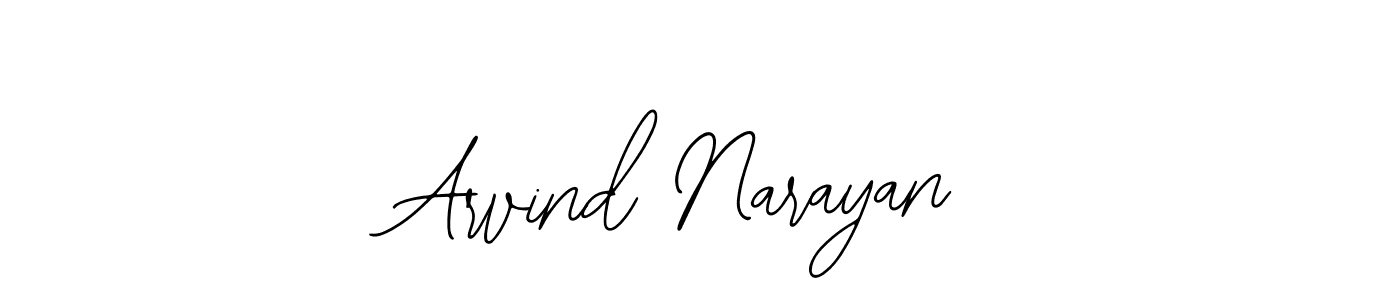 Design your own signature with our free online signature maker. With this signature software, you can create a handwritten (Bearetta-2O07w) signature for name Arvind Narayan. Arvind Narayan signature style 12 images and pictures png