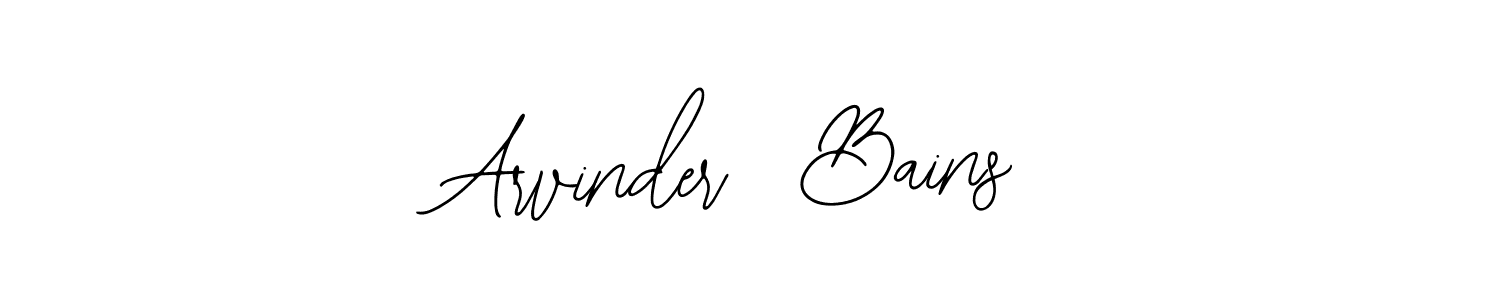 How to make Arvinder  Bains signature? Bearetta-2O07w is a professional autograph style. Create handwritten signature for Arvinder  Bains name. Arvinder  Bains signature style 12 images and pictures png