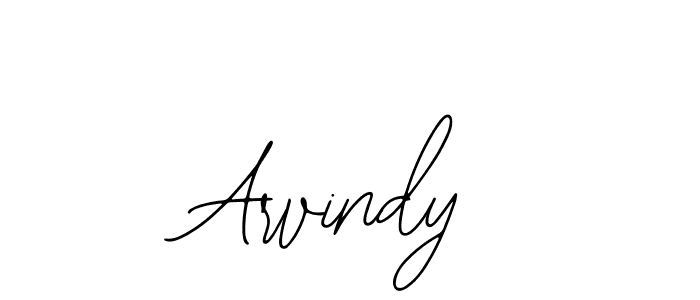 How to make Arvindy name signature. Use Bearetta-2O07w style for creating short signs online. This is the latest handwritten sign. Arvindy signature style 12 images and pictures png