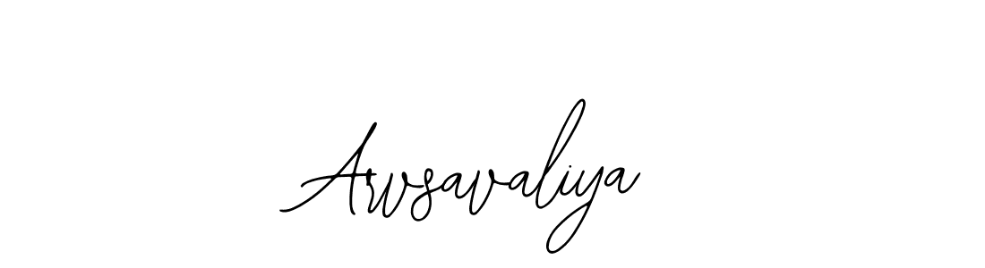 How to make Arvsavaliya signature? Bearetta-2O07w is a professional autograph style. Create handwritten signature for Arvsavaliya name. Arvsavaliya signature style 12 images and pictures png