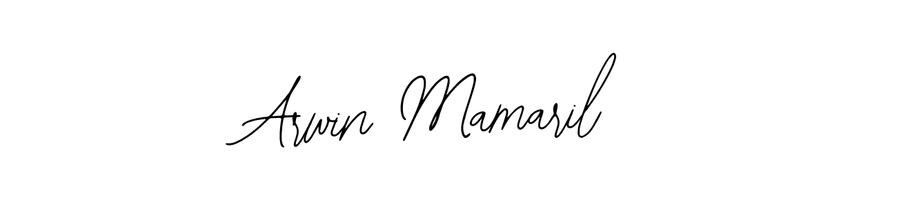 Make a beautiful signature design for name Arwin Mamaril. Use this online signature maker to create a handwritten signature for free. Arwin Mamaril signature style 12 images and pictures png