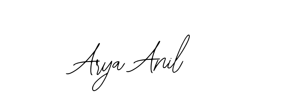 Bearetta-2O07w is a professional signature style that is perfect for those who want to add a touch of class to their signature. It is also a great choice for those who want to make their signature more unique. Get Arya Anil name to fancy signature for free. Arya Anil signature style 12 images and pictures png