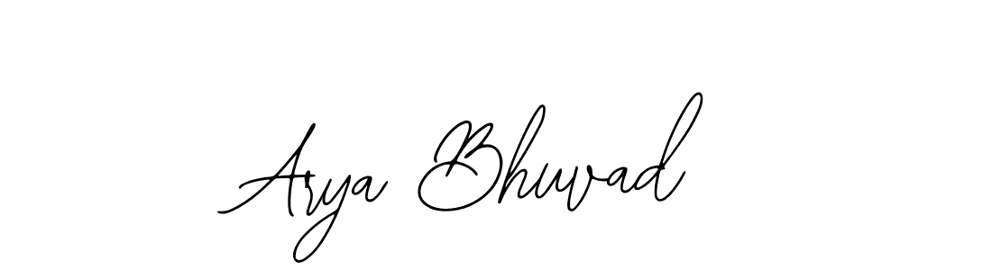 You should practise on your own different ways (Bearetta-2O07w) to write your name (Arya Bhuvad) in signature. don't let someone else do it for you. Arya Bhuvad signature style 12 images and pictures png