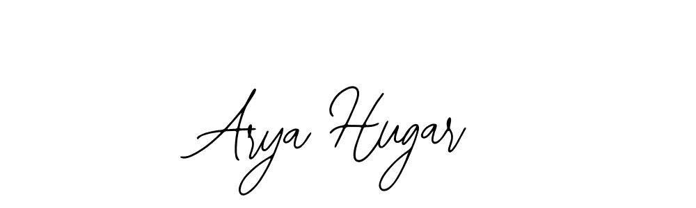 Use a signature maker to create a handwritten signature online. With this signature software, you can design (Bearetta-2O07w) your own signature for name Arya Hugar. Arya Hugar signature style 12 images and pictures png