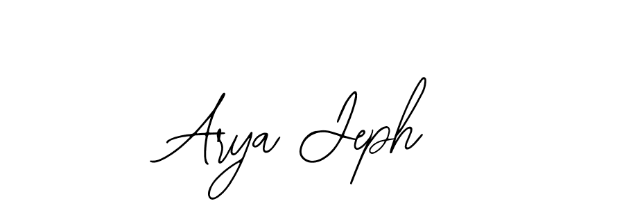 How to make Arya Jeph signature? Bearetta-2O07w is a professional autograph style. Create handwritten signature for Arya Jeph name. Arya Jeph signature style 12 images and pictures png