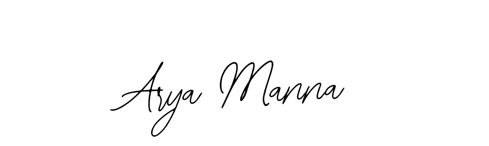 You should practise on your own different ways (Bearetta-2O07w) to write your name (Arya Manna) in signature. don't let someone else do it for you. Arya Manna signature style 12 images and pictures png