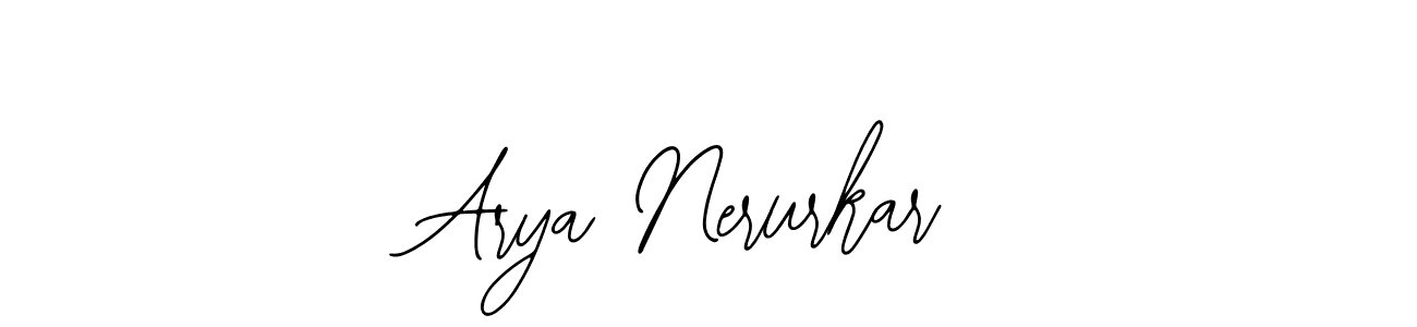 Use a signature maker to create a handwritten signature online. With this signature software, you can design (Bearetta-2O07w) your own signature for name Arya Nerurkar. Arya Nerurkar signature style 12 images and pictures png
