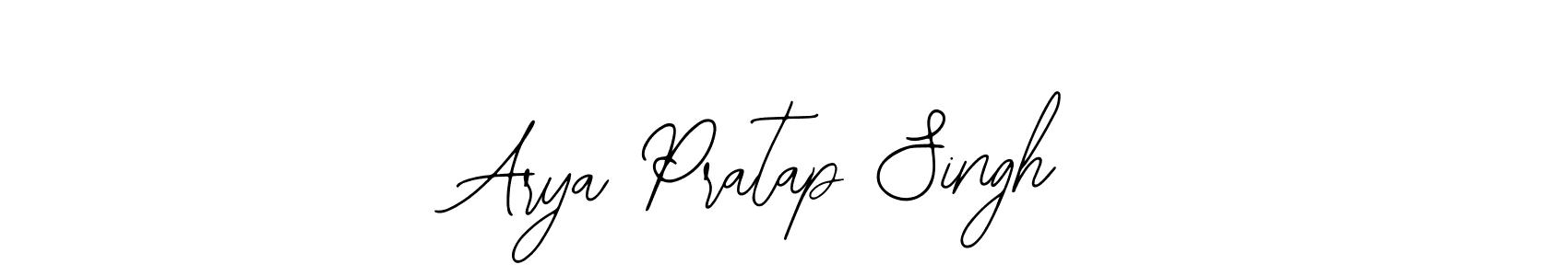 How to make Arya Pratap Singh name signature. Use Bearetta-2O07w style for creating short signs online. This is the latest handwritten sign. Arya Pratap Singh signature style 12 images and pictures png