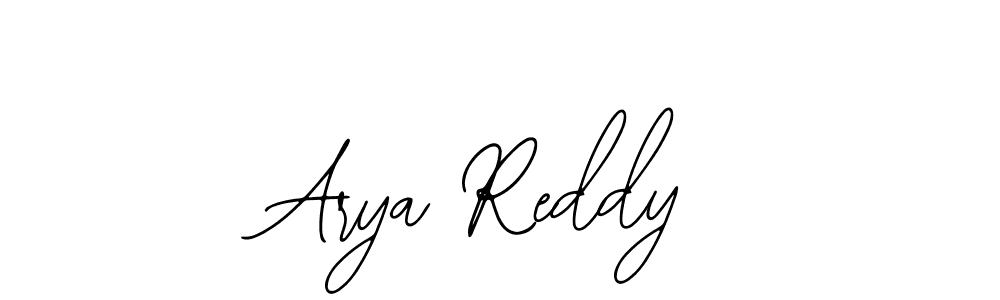 Use a signature maker to create a handwritten signature online. With this signature software, you can design (Bearetta-2O07w) your own signature for name Arya Reddy. Arya Reddy signature style 12 images and pictures png