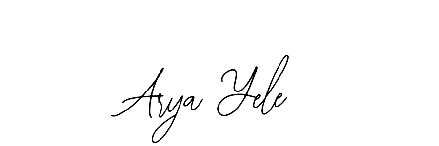 Also we have Arya Yele name is the best signature style. Create professional handwritten signature collection using Bearetta-2O07w autograph style. Arya Yele signature style 12 images and pictures png