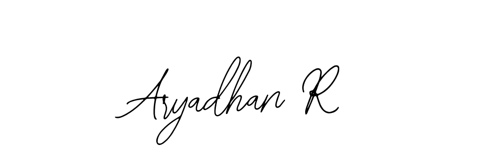 Similarly Bearetta-2O07w is the best handwritten signature design. Signature creator online .You can use it as an online autograph creator for name Aryadhan R. Aryadhan R signature style 12 images and pictures png