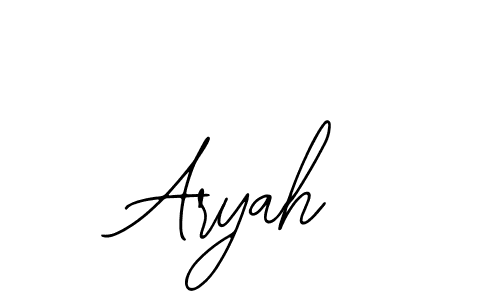 Design your own signature with our free online signature maker. With this signature software, you can create a handwritten (Bearetta-2O07w) signature for name Aryah. Aryah signature style 12 images and pictures png