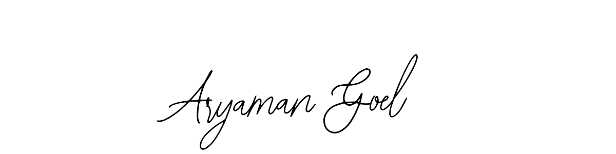 How to make Aryaman Goel signature? Bearetta-2O07w is a professional autograph style. Create handwritten signature for Aryaman Goel name. Aryaman Goel signature style 12 images and pictures png