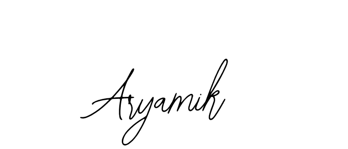 The best way (Bearetta-2O07w) to make a short signature is to pick only two or three words in your name. The name Aryamik include a total of six letters. For converting this name. Aryamik signature style 12 images and pictures png