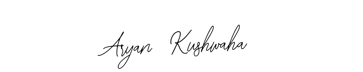 You should practise on your own different ways (Bearetta-2O07w) to write your name (Aryan  Kushwaha) in signature. don't let someone else do it for you. Aryan  Kushwaha signature style 12 images and pictures png