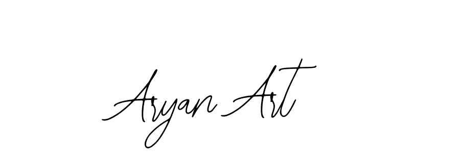 How to make Aryan Art name signature. Use Bearetta-2O07w style for creating short signs online. This is the latest handwritten sign. Aryan Art signature style 12 images and pictures png