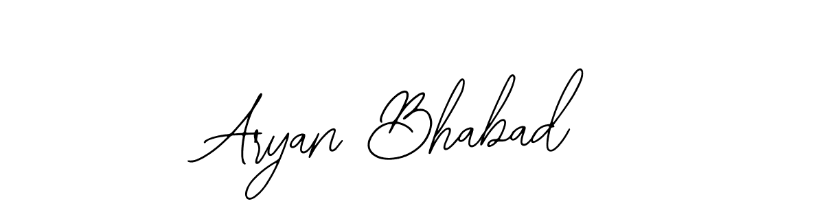 Also we have Aryan Bhabad name is the best signature style. Create professional handwritten signature collection using Bearetta-2O07w autograph style. Aryan Bhabad signature style 12 images and pictures png