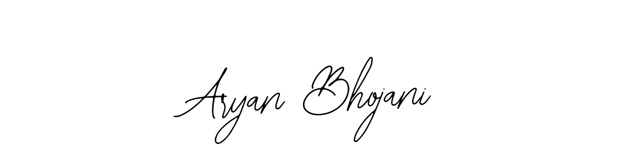 You should practise on your own different ways (Bearetta-2O07w) to write your name (Aryan Bhojani) in signature. don't let someone else do it for you. Aryan Bhojani signature style 12 images and pictures png