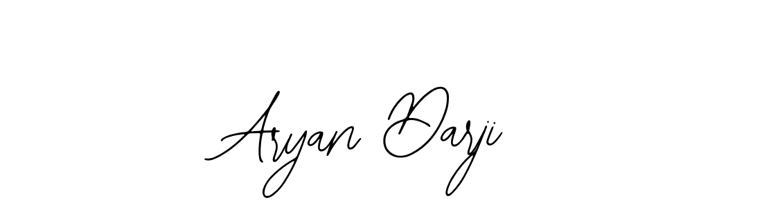 How to make Aryan Darji name signature. Use Bearetta-2O07w style for creating short signs online. This is the latest handwritten sign. Aryan Darji signature style 12 images and pictures png