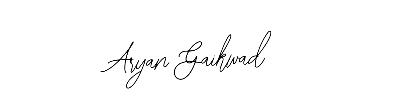 How to make Aryan Gaikwad name signature. Use Bearetta-2O07w style for creating short signs online. This is the latest handwritten sign. Aryan Gaikwad signature style 12 images and pictures png