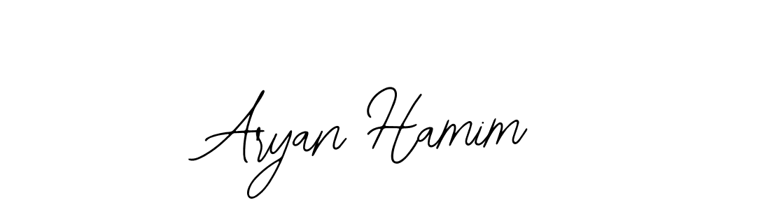 Use a signature maker to create a handwritten signature online. With this signature software, you can design (Bearetta-2O07w) your own signature for name Aryan Hamim. Aryan Hamim signature style 12 images and pictures png