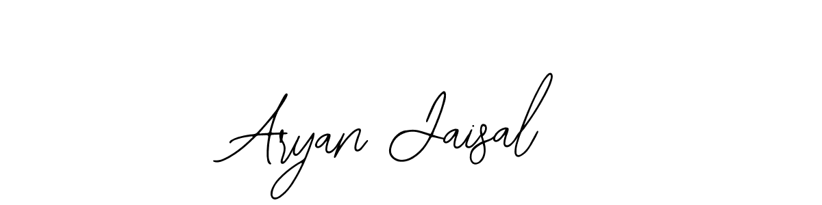You should practise on your own different ways (Bearetta-2O07w) to write your name (Aryan Jaisal) in signature. don't let someone else do it for you. Aryan Jaisal signature style 12 images and pictures png