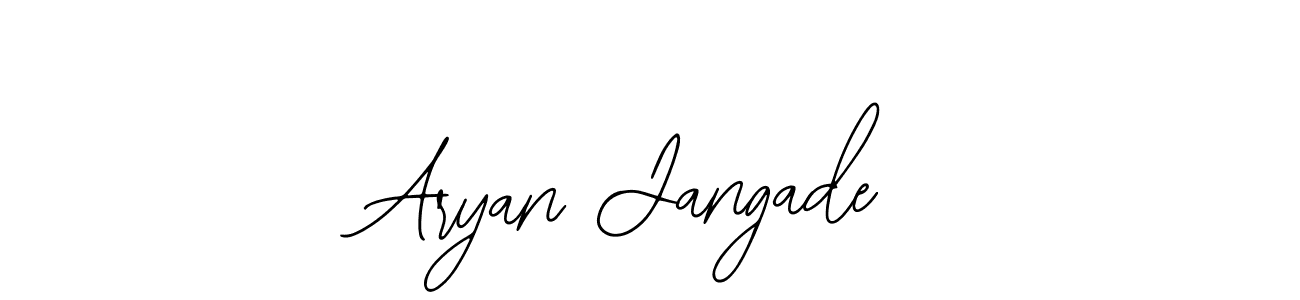Similarly Bearetta-2O07w is the best handwritten signature design. Signature creator online .You can use it as an online autograph creator for name Aryan Jangade. Aryan Jangade signature style 12 images and pictures png