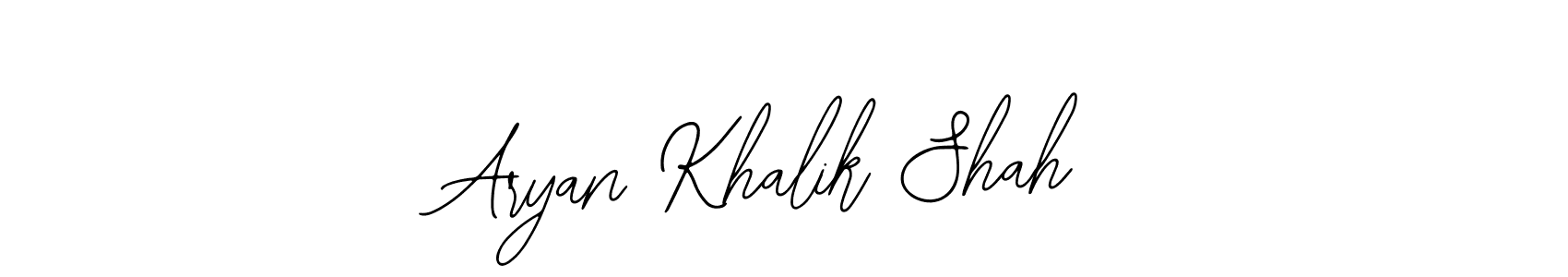 Design your own signature with our free online signature maker. With this signature software, you can create a handwritten (Bearetta-2O07w) signature for name Aryan Khalik Shah. Aryan Khalik Shah signature style 12 images and pictures png